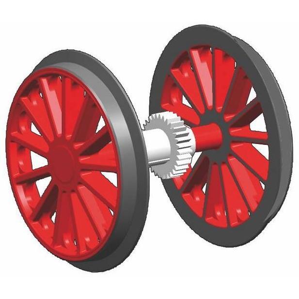 36178 BB Geared Wheelset, BR194, Red - Swasey's Hardware & Hobbies