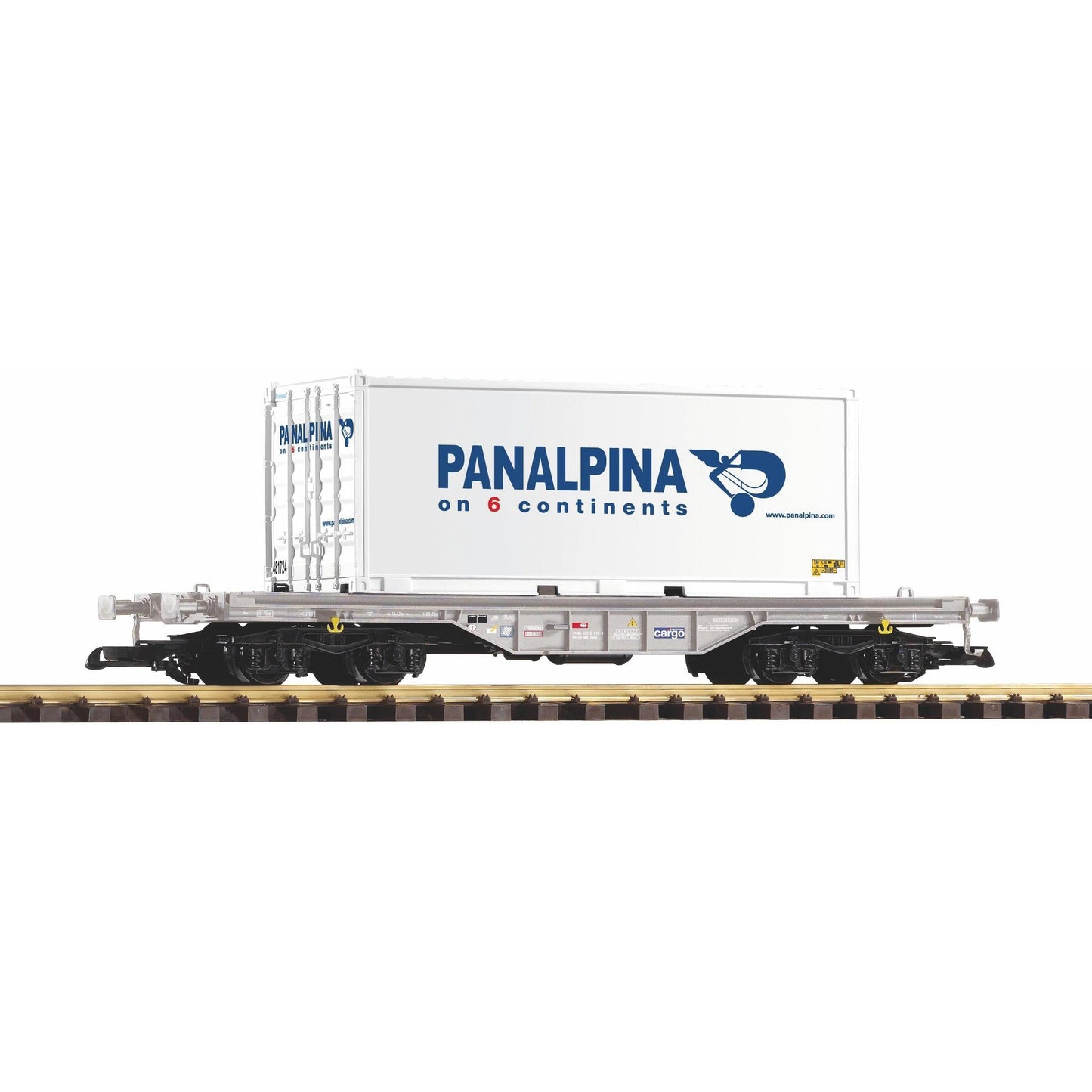 37721 SBB VI Flat w/Panalpina 20' Container - Swasey's Hardware & Hobbies