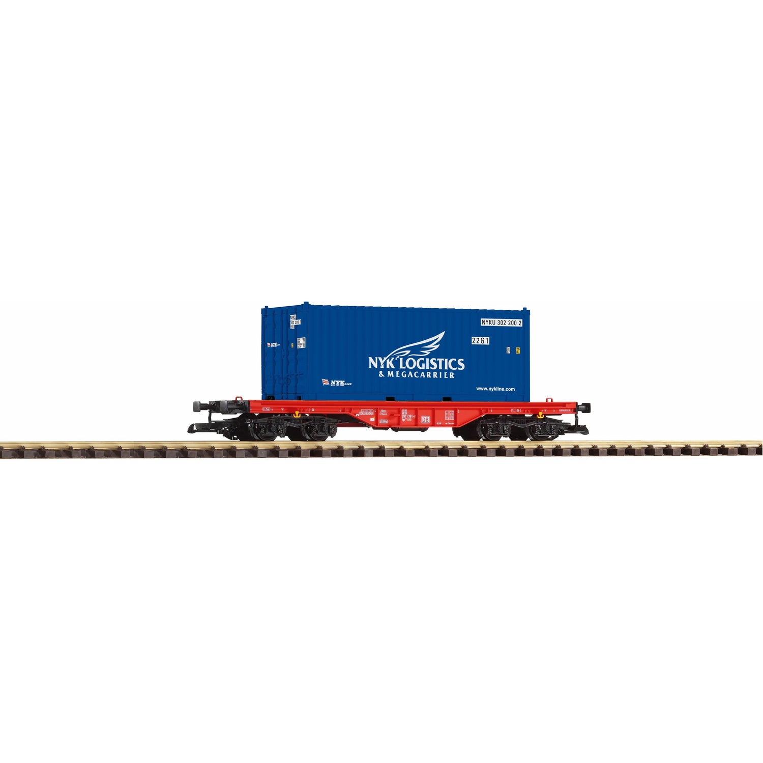 37726 DB VI Flat w/NYK Logistics 20' Container - Swasey's Hardware & Hobbies