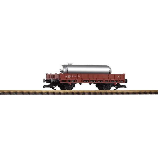 37934 DB III 2-Axle Flatcar w/LPG Tank Load - Swasey's Hardware & Hobbies