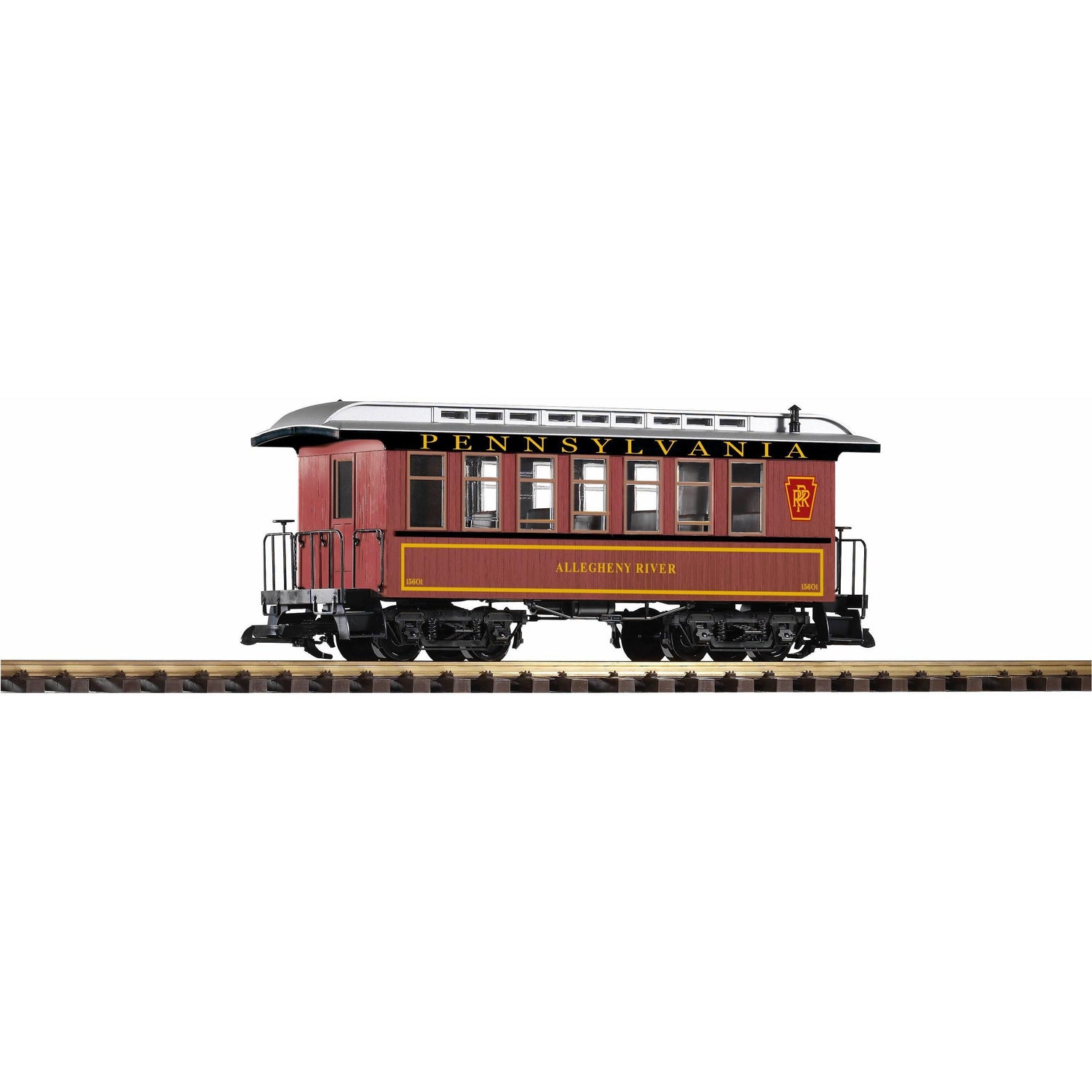 38613 PRR Wood Coach 15601, Tuscan - Swasey's Hardware & Hobbies