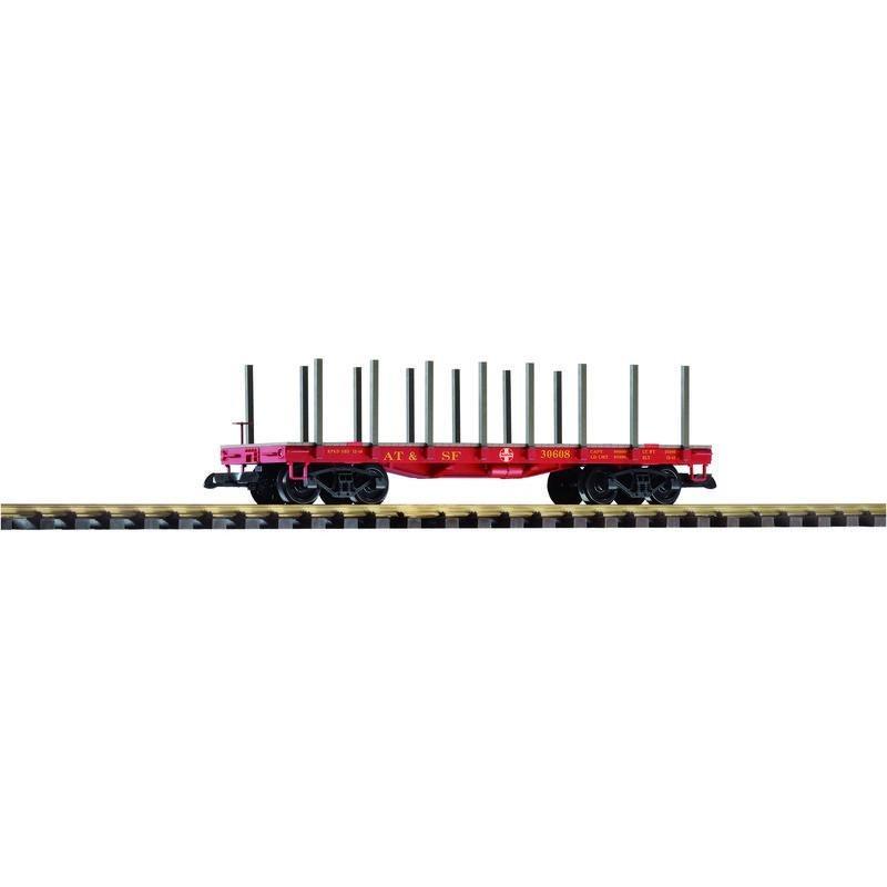 38700 SF Flatcar 30608 w/Stakes (New #) - Swasey's Hardware & Hobbies