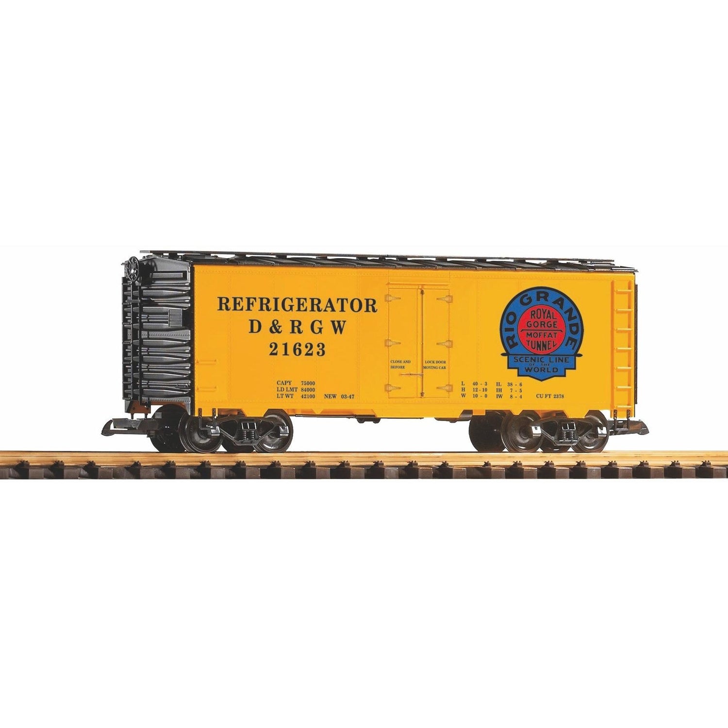 38826 D&RGW Steel Reefer 21623, Moffat Logo - Swasey's Hardware & Hobbies