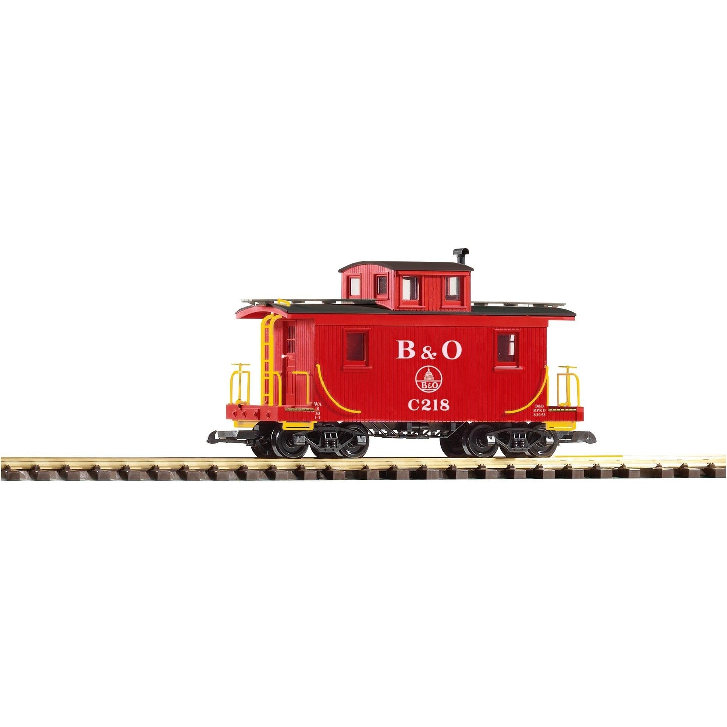 38827 B&O Wood Caboose, Red - Swasey's Hardware & Hobbies