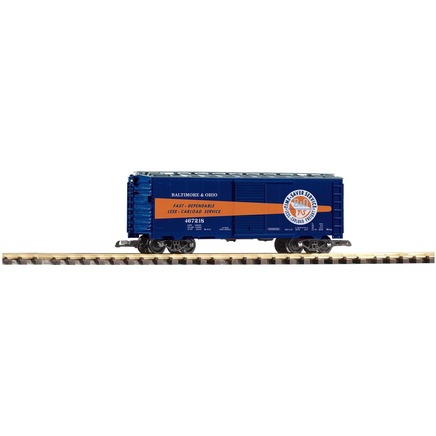 38828 B&O Steel Boxcar 467218, Timesaver - Swasey's Hardware & Hobbies