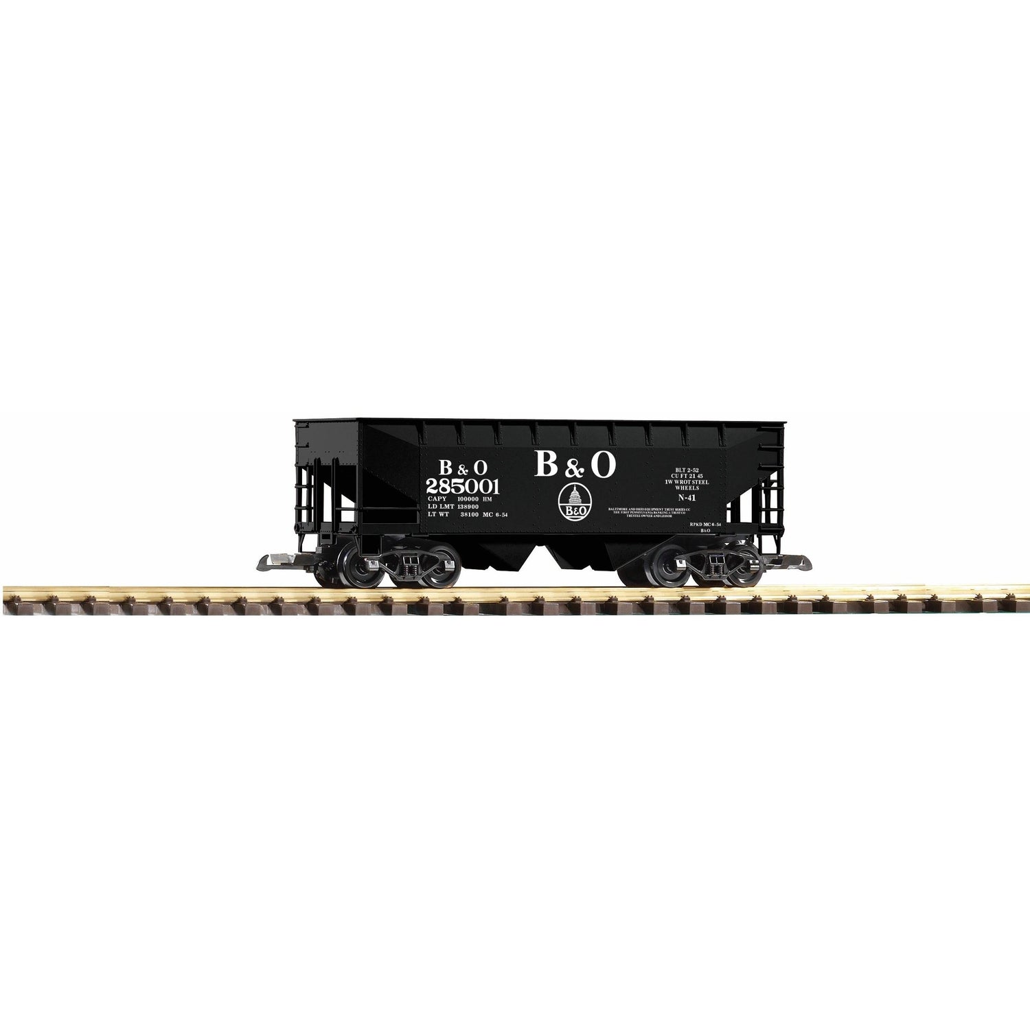 38829 B&O Offset Hopper 810131, Black (New #) - Swasey's Hardware & Hobbies