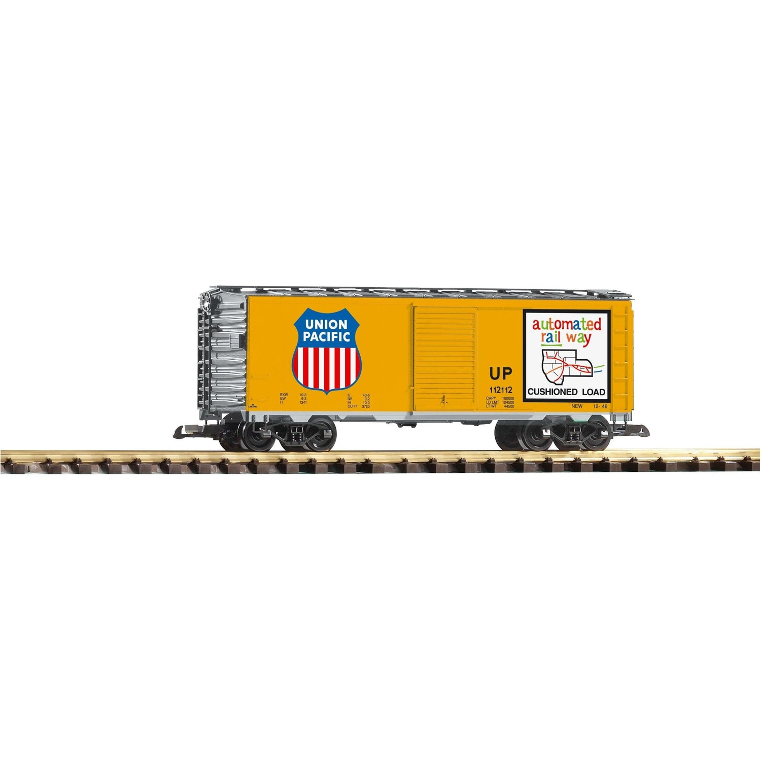 38831 UP Steel Boxcar 120152, Armour Yellow (New #) - Swasey's Hardware & Hobbies