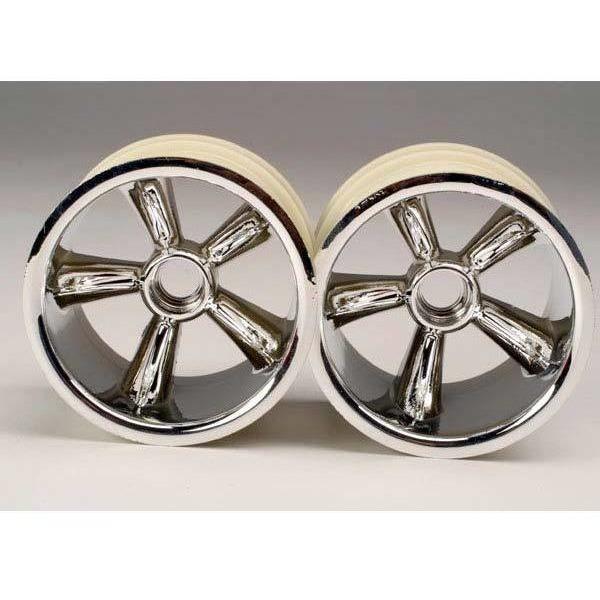 4174 Trx Pro-Star Chrome Wheels (2) (Front) (For 2.2' Tires)