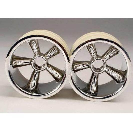 4174 Trx Pro-Star Chrome Wheels (2) (Front) (For 2.2' Tires)