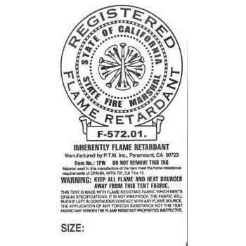 WHITE FIRE RETARDANT TARP-CHOOSE YOUR SIZE