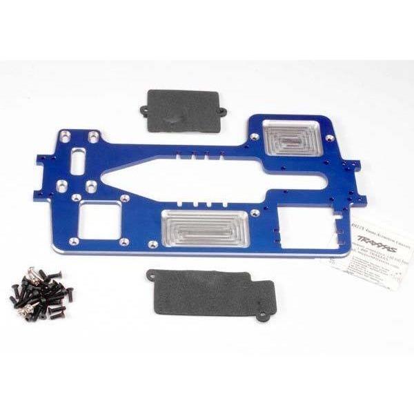 4922X Chassis, 7075-T6 Billet Machined Aluminum (4Mm) (Blue)/ Hardware