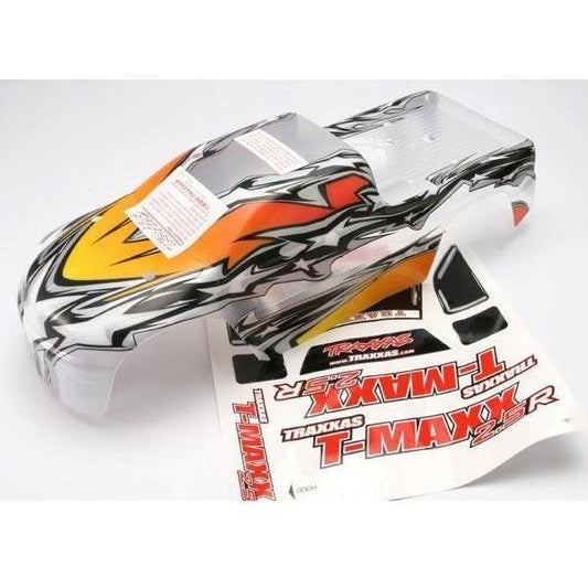 4926 Body, T-Maxx, Prographix (Replacement For The T-Maxx 2.5R Painted Body. Graphics Are Painted, Requires Paint & Final Color Application.)/ Window, Grill, Lights Decal Sheet