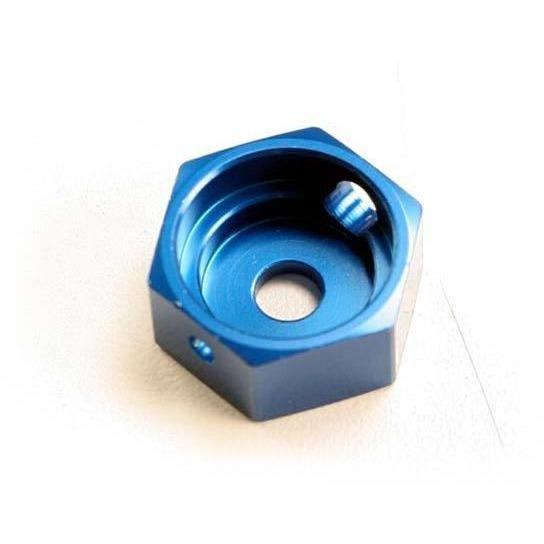 5165 Brake Adapter, Hex Aluminum (Blue) (For T-Maxx Steel Constant-Velocity Center Driveshafts)