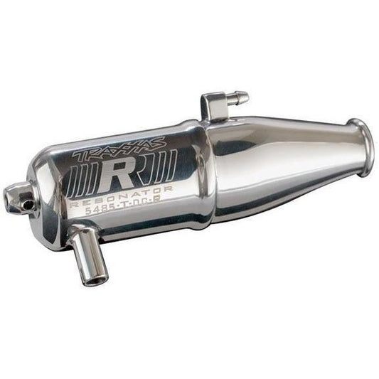 5485 Tuned Pipe, Resonator, R.O.A.R. Legal (Dual-Chamber, Enhances Mid To High-Rpm Power) (For Jato, N. Rustler, N. 4-Tec With Trx Racing Engines)