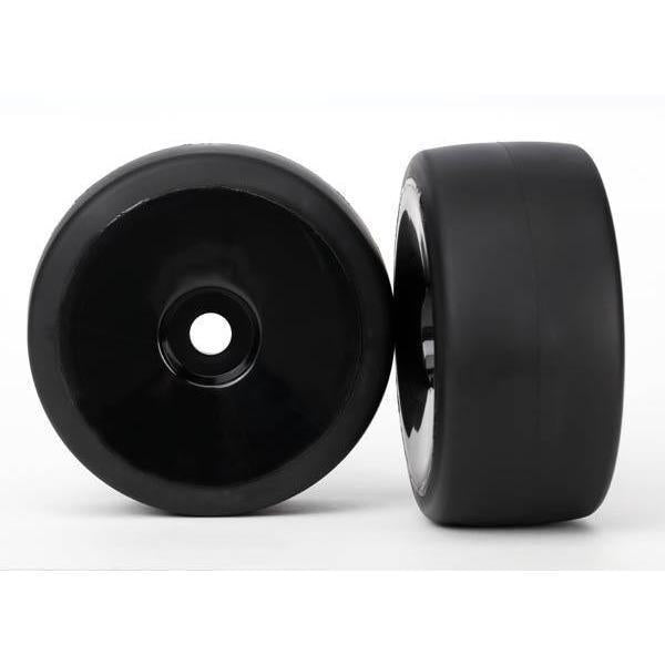 6473 Tires & wheels assembled glued black dished wheels slick tires S compound foam inserts assembled,-glued-(black,-dished-wheels,-slick-tires-(s1 - Swasey's Hardware & Hobbies