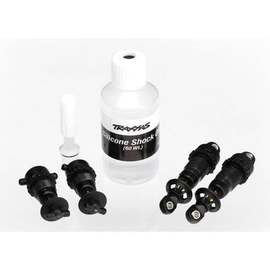 6960X Shocks, GTR hard anodized, PTFE-coated bodies, with TiN shafts (front & rear) (fully assembled, without springs) (4) - Swasey's Hardware & Hobbies