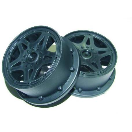 69741 Front Bead-Lock Rims, Black (2pcs)