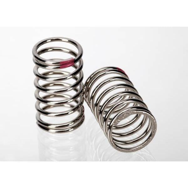 7244A Spring shock nickel finish GTR rate pink finish)-(gtr)-(2 - Swasey's Hardware & Hobbies