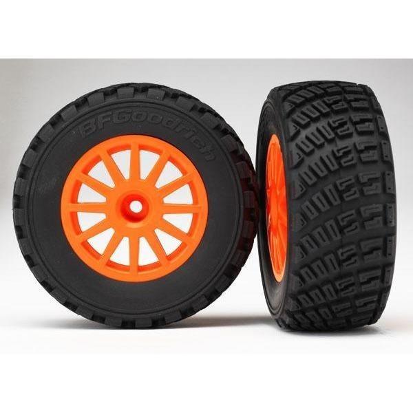 TRA7473 Tires & wheels assembled glued White wheels BFGoodrich? Rally gravel pattern tires foam inserts TSM.llB assembled,-glued-(white-wheels,-bfgoodrichƒ?-rally,-gravel-pattern,-tires,-foam-inserts)-(2:72 - Swasey's Hardware & Hobbies