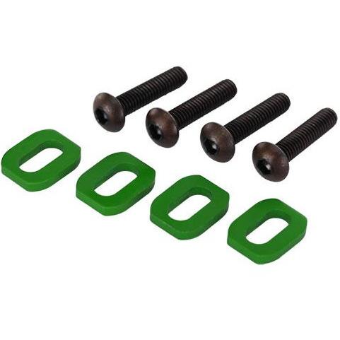 7759G Washers, Motor Mount, Aluminum (Green-Anodized) (4)/ 4X18Mm Bcs (4)