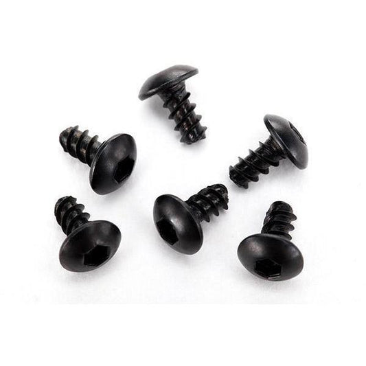 7944 Screws, 2.6x5mm button-head, self-tapping (hex drive) (6) - Swasey's Hardware & Hobbies