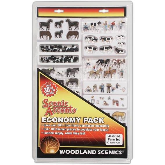 A2051 HO Economy Figure Assortment, Farm