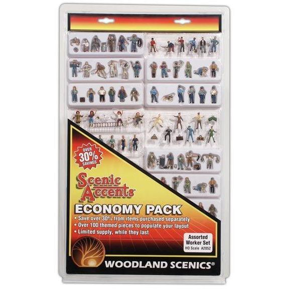 A2052 HO Economy Figure Assortment, Workers