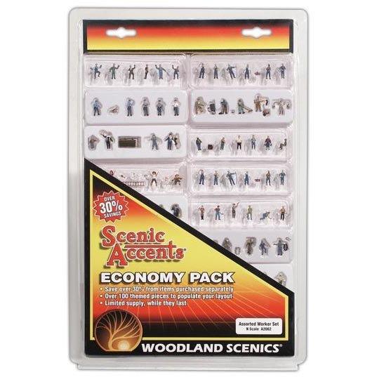 A2062 N Economy Figure Assortment, Workers