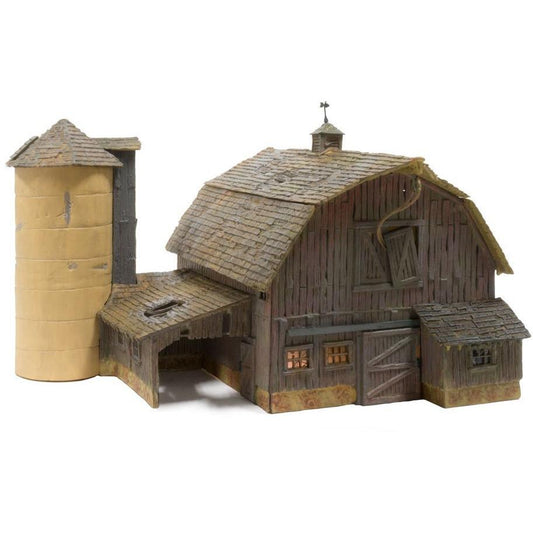 BR5038 HO Built-Up Old Weathered Barn