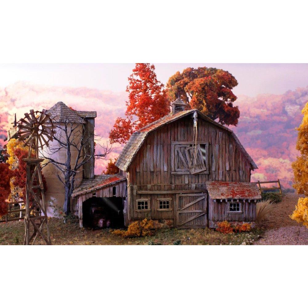 BR5038 HO Built-Up Old Weathered Barn