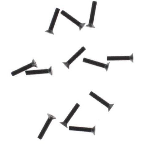 BS810-038 Flat Head Machined Thread Hex Screw 2.5x12mm
