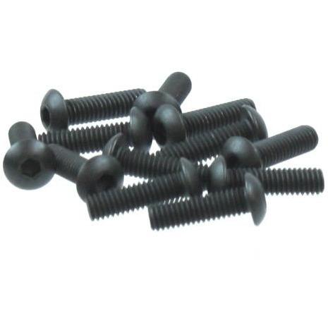 BS810-074 Button Head Machined Thread Hex Screw 4x10mm