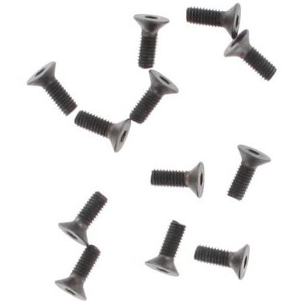 BS903-066 Flat Cross Screw(3*8) Fine Thread   12 PCS