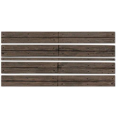 C1145 O Scale  Grade Crossing Wood Plank 2 Sets
