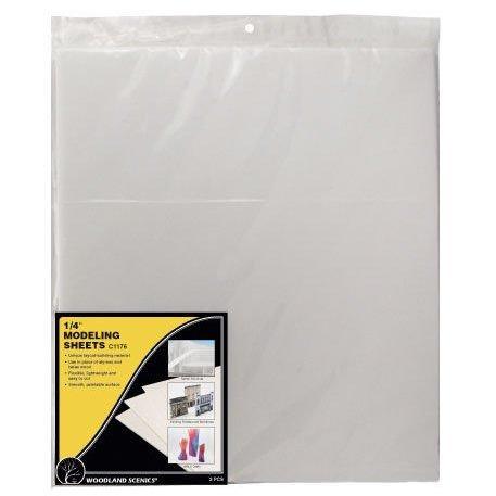 C1176 Modeling Sheets, 1/4 x 16 x 18" (8)