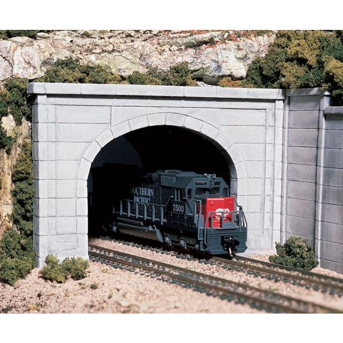 C1256 HO Double Tunnel Portal, Concrete
