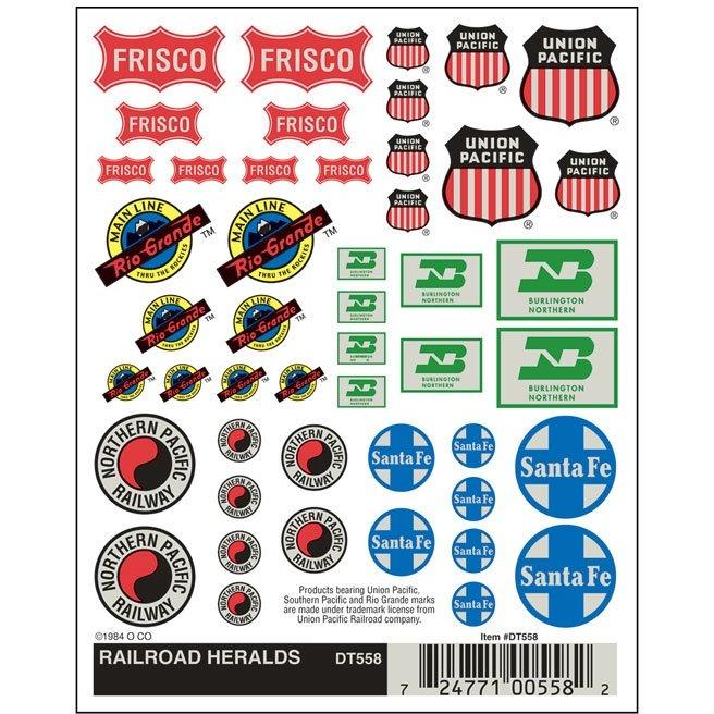 DT558 Dry Transfer, Railroad Heralds