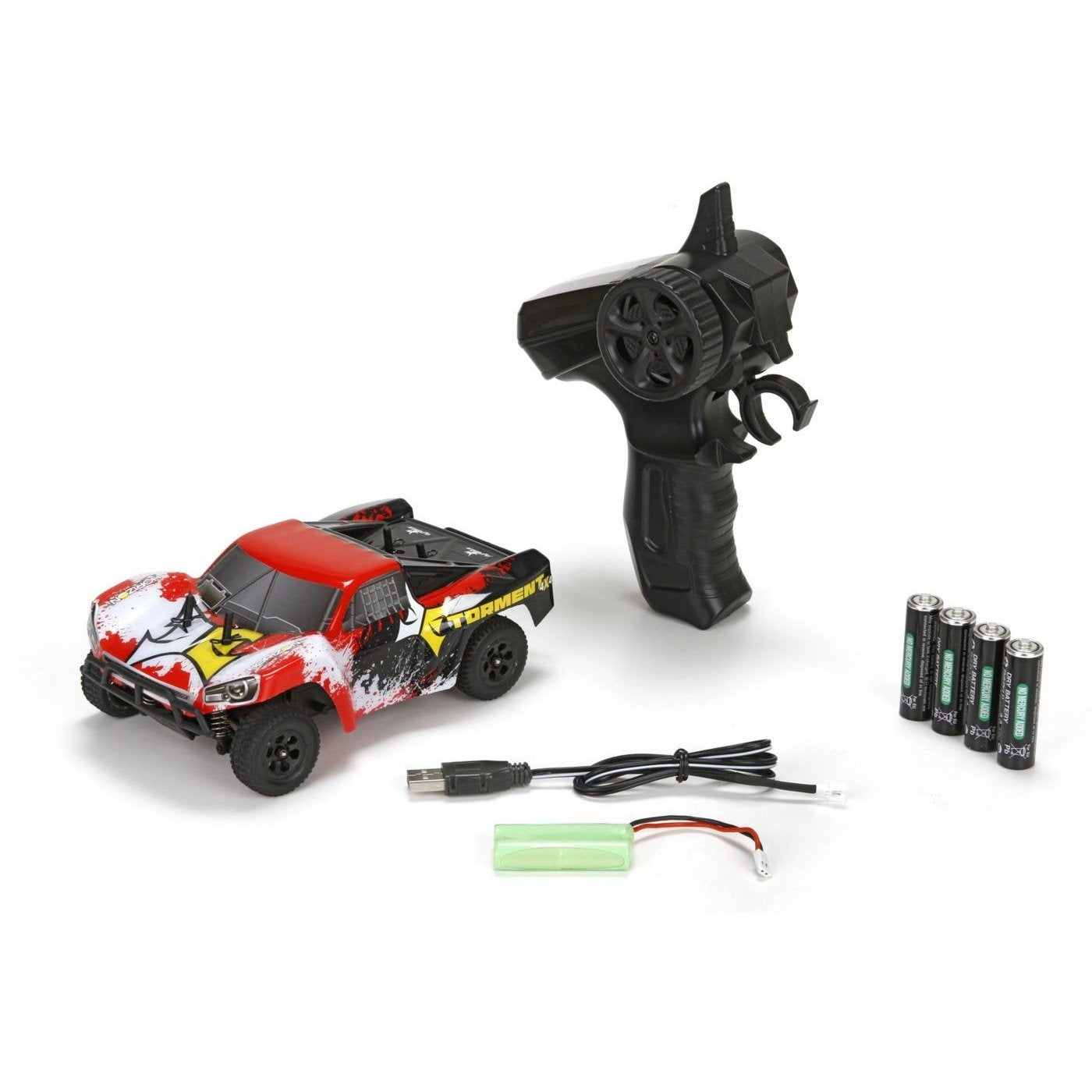 1/24 Torment 4WD SCT RTR, Black/Red