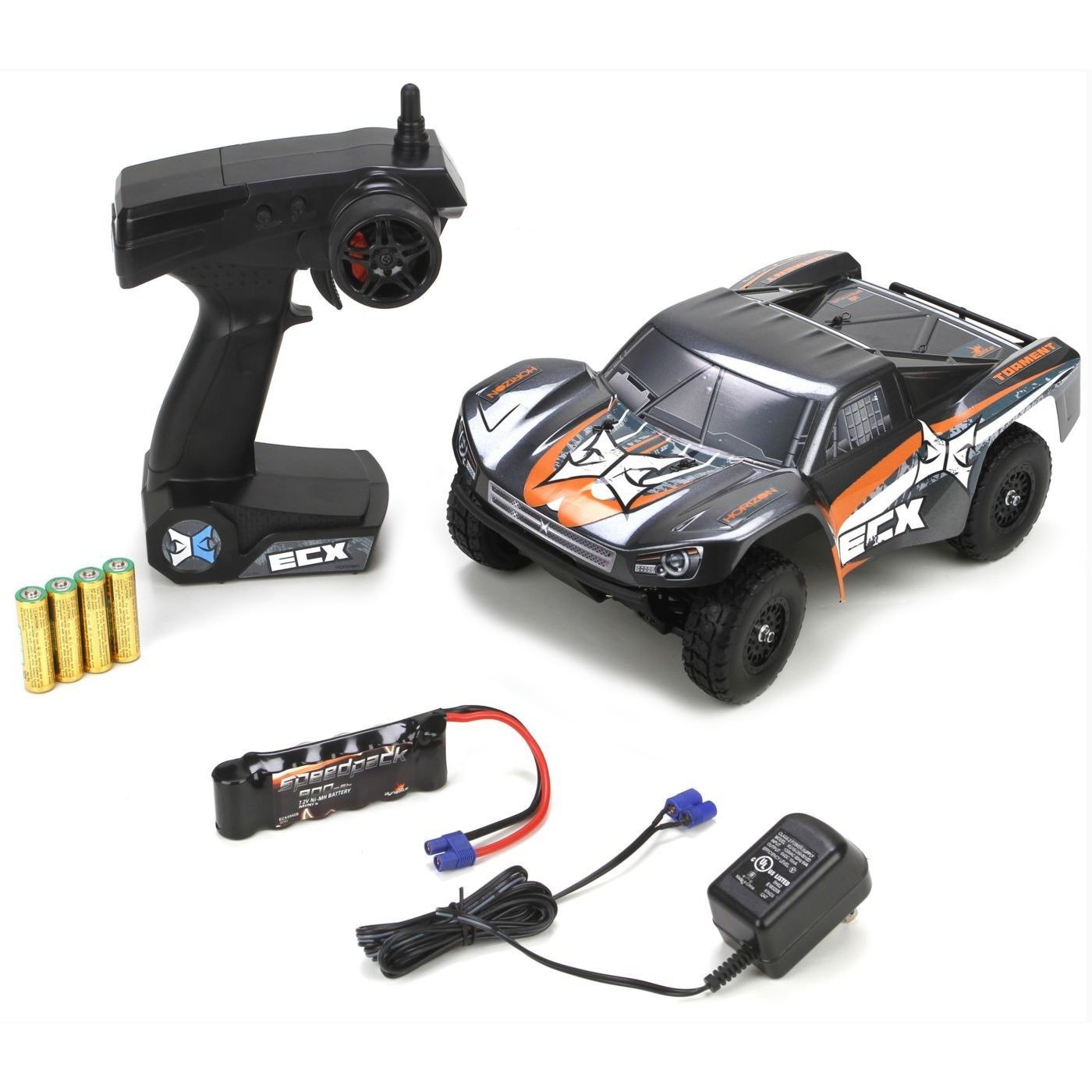 1/18 Torment 4WD SCT RTR, Gray/Orange