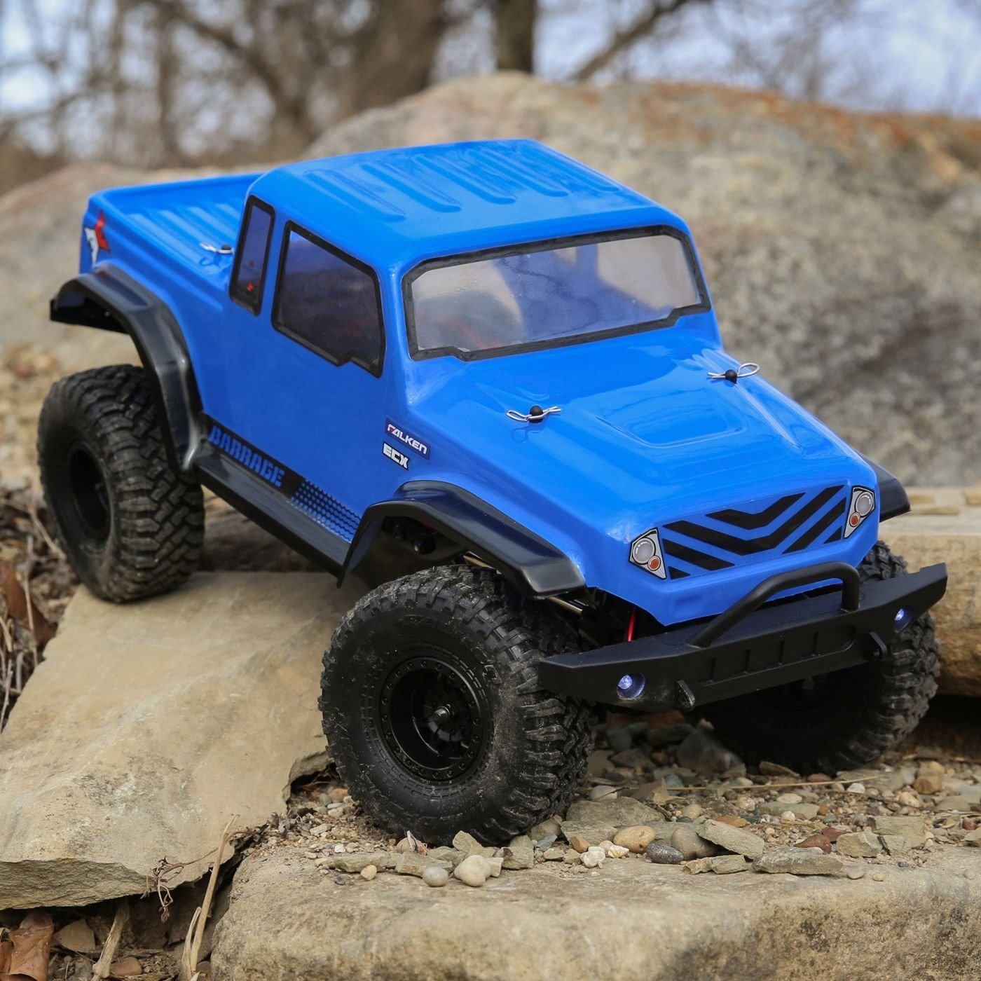 1/12 Barrage Gen2 1.55 4WD Scaler Brushed RTR: Blue