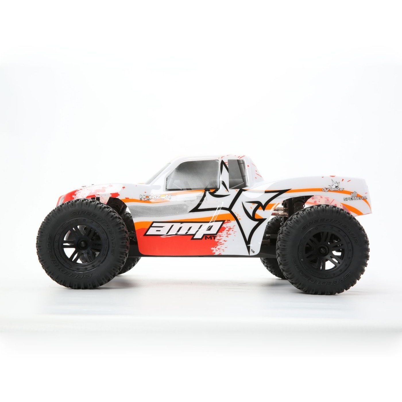 1/10 AMP MT 2WD Monster Truck Brushed RTR, White/Orange