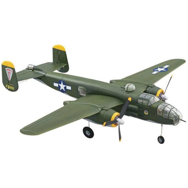 FLZA2402 Micro B-25 Mitchell WWII Bomber EP Tx-R 21.7"