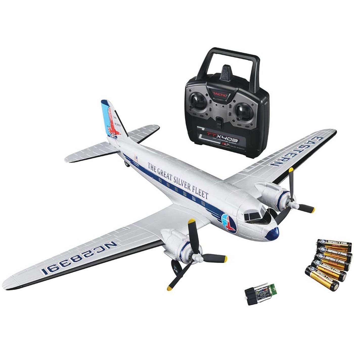 FLZA2420 Micro Douglas DC-3 Airliner EP RTF 23"