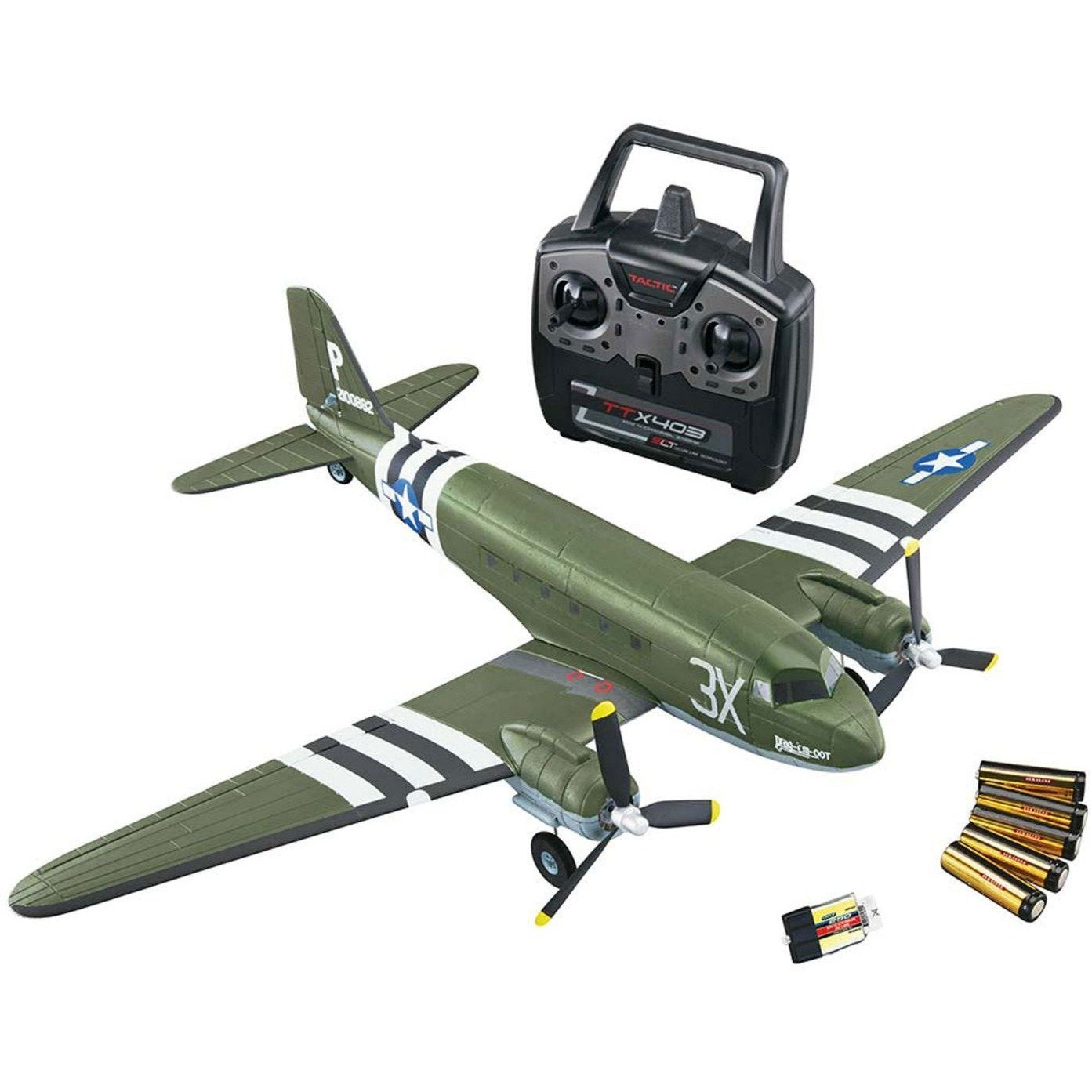 FLZA2430 Micro Douglas C-47 Skytrain EP RTF 23"