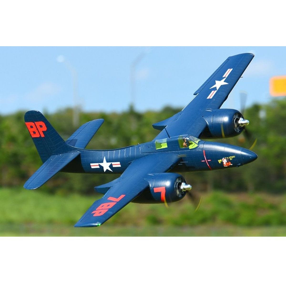 FMM100PBLU 1700mm F7F Tigercat PNP; Blue