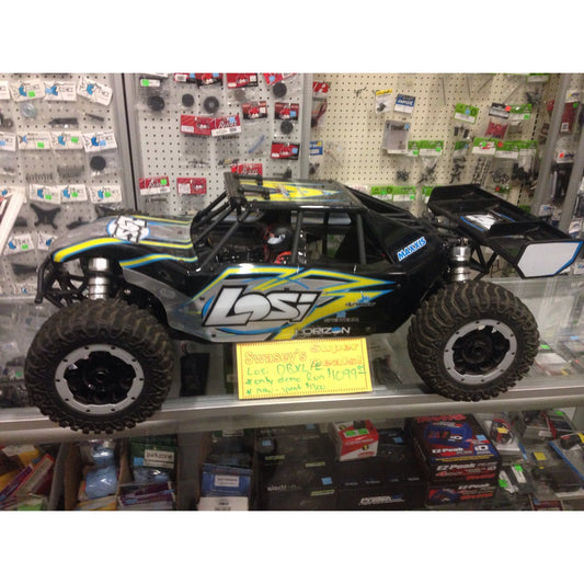DEMO RUN ONLY-Losi Desert Buggy XL-E 1/5 RTR 4WD Electric Buggy (Black) w/2.4GHz Radio & AVC
