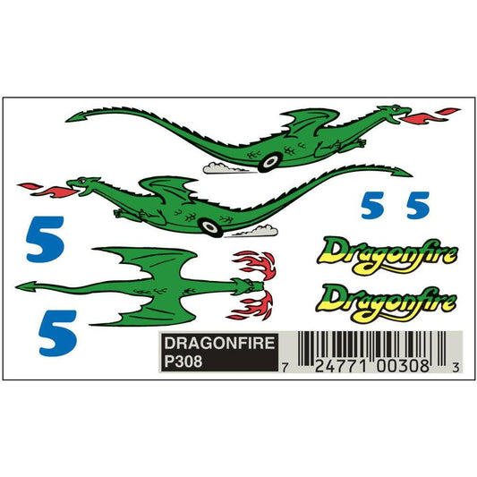 308 Dry Transfer Decals, Dragonfire