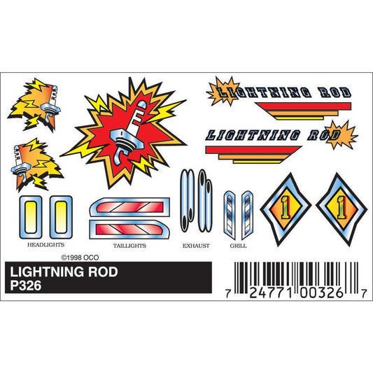 326 Stick-On Decals, Lightning Rod