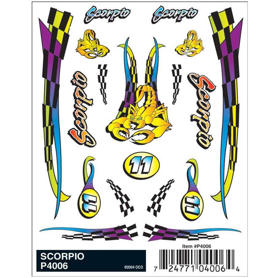 4006 Dry Transfer Decals, Scorpio