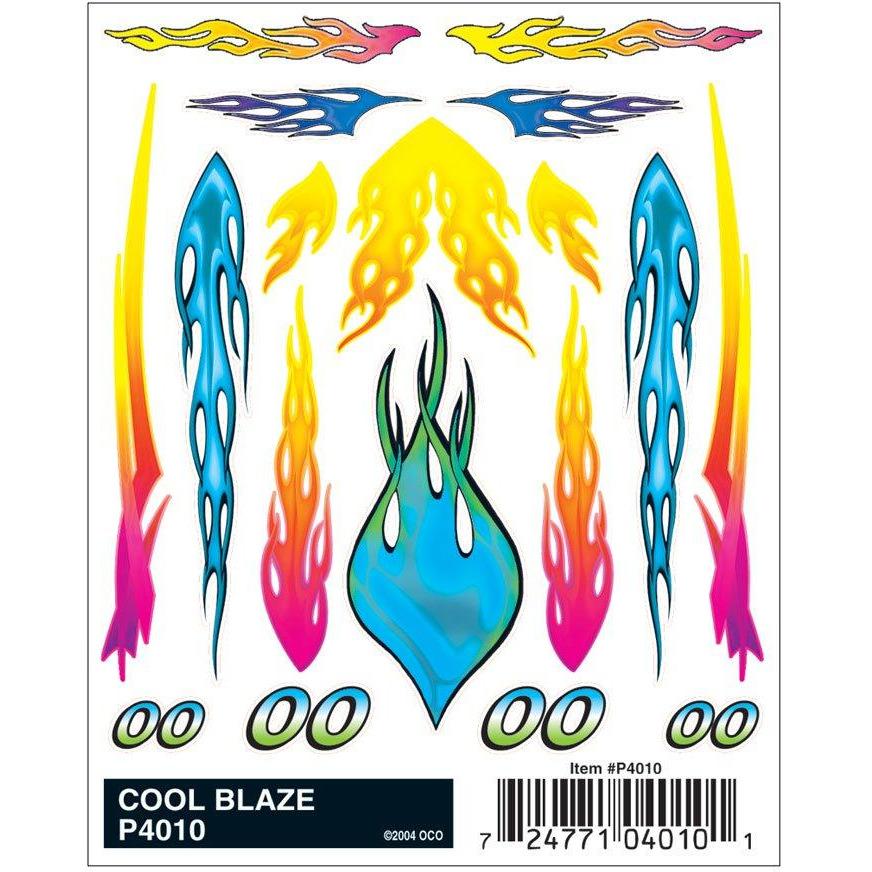 4010 Dry Transfer Decals, Cool Blaze